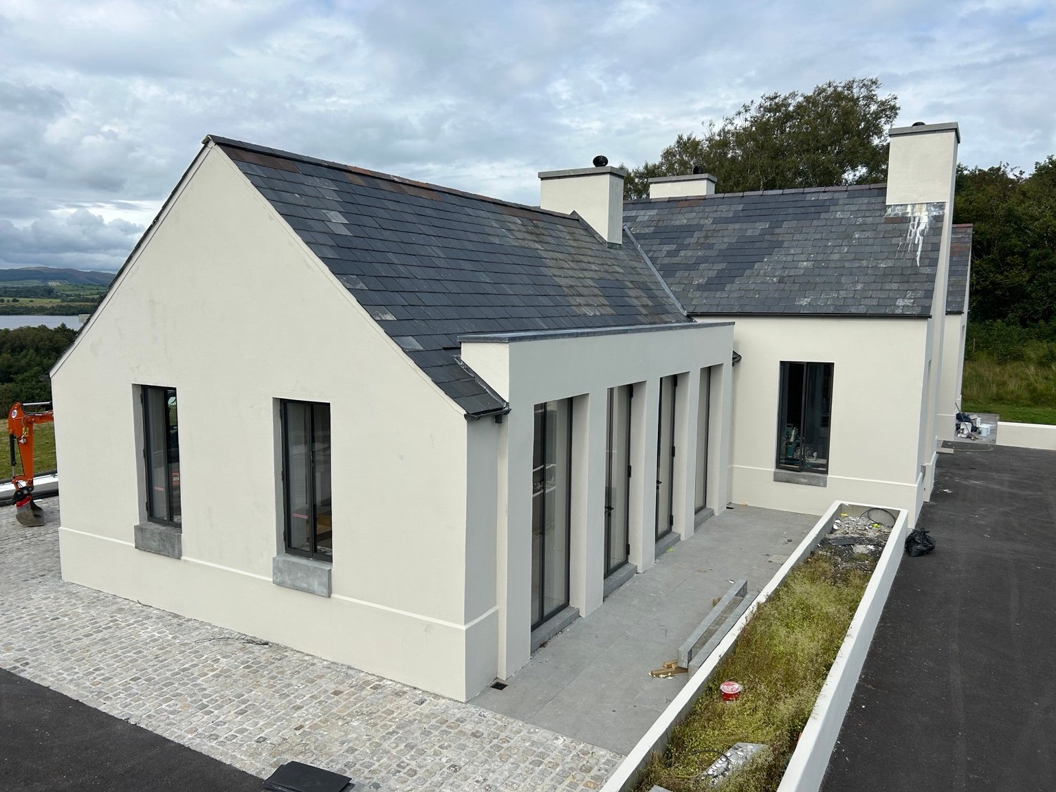 New-build exterior finish